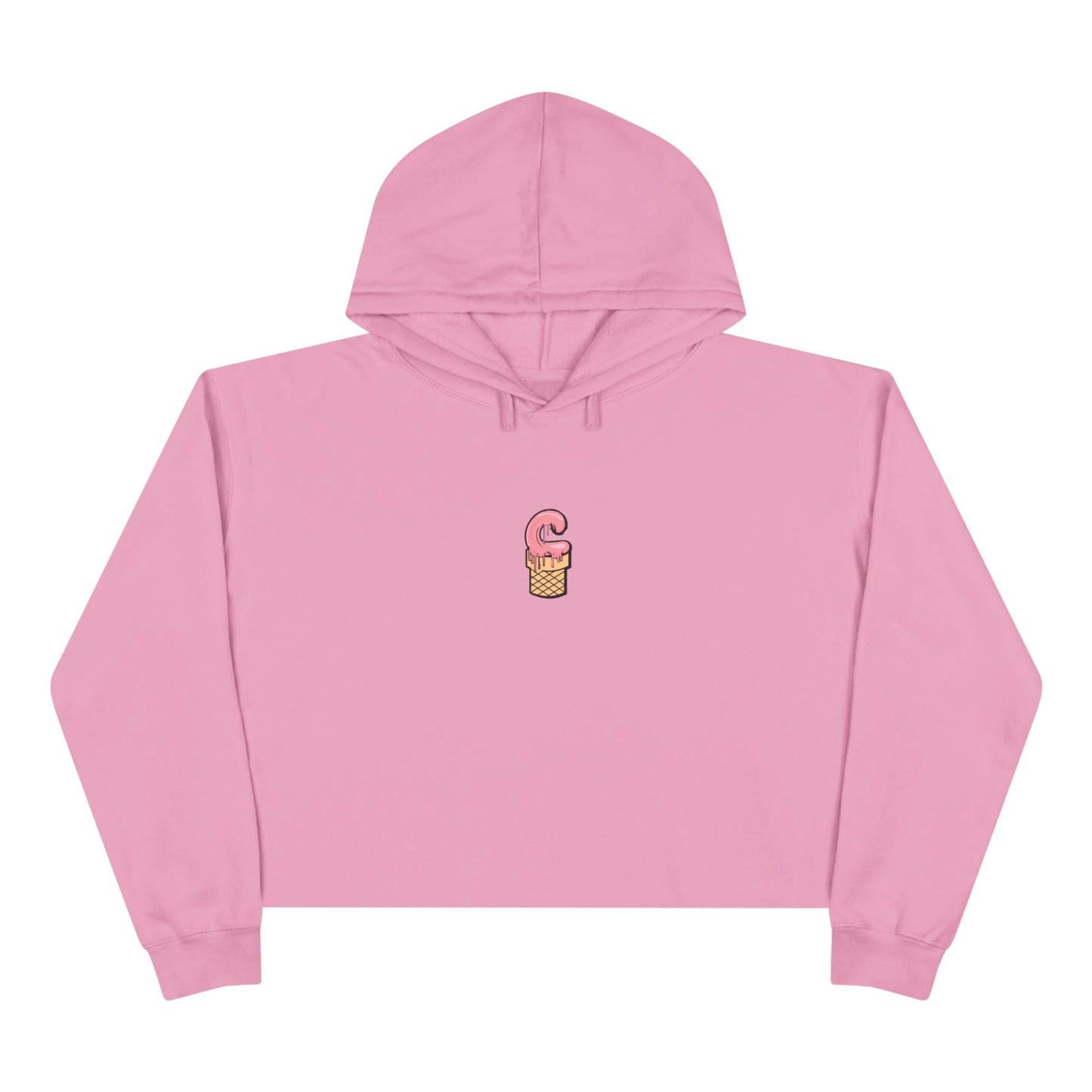 La Grunge Crop Hoodie