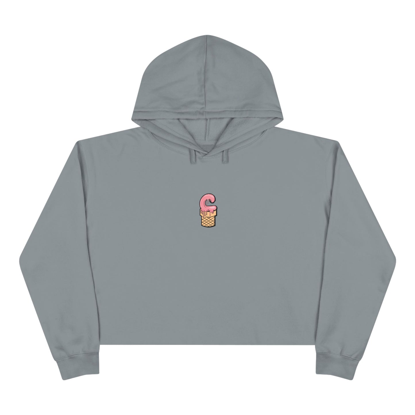 La Grunge Crop Hoodie