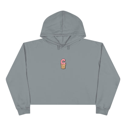 La Grunge Crop Hoodie