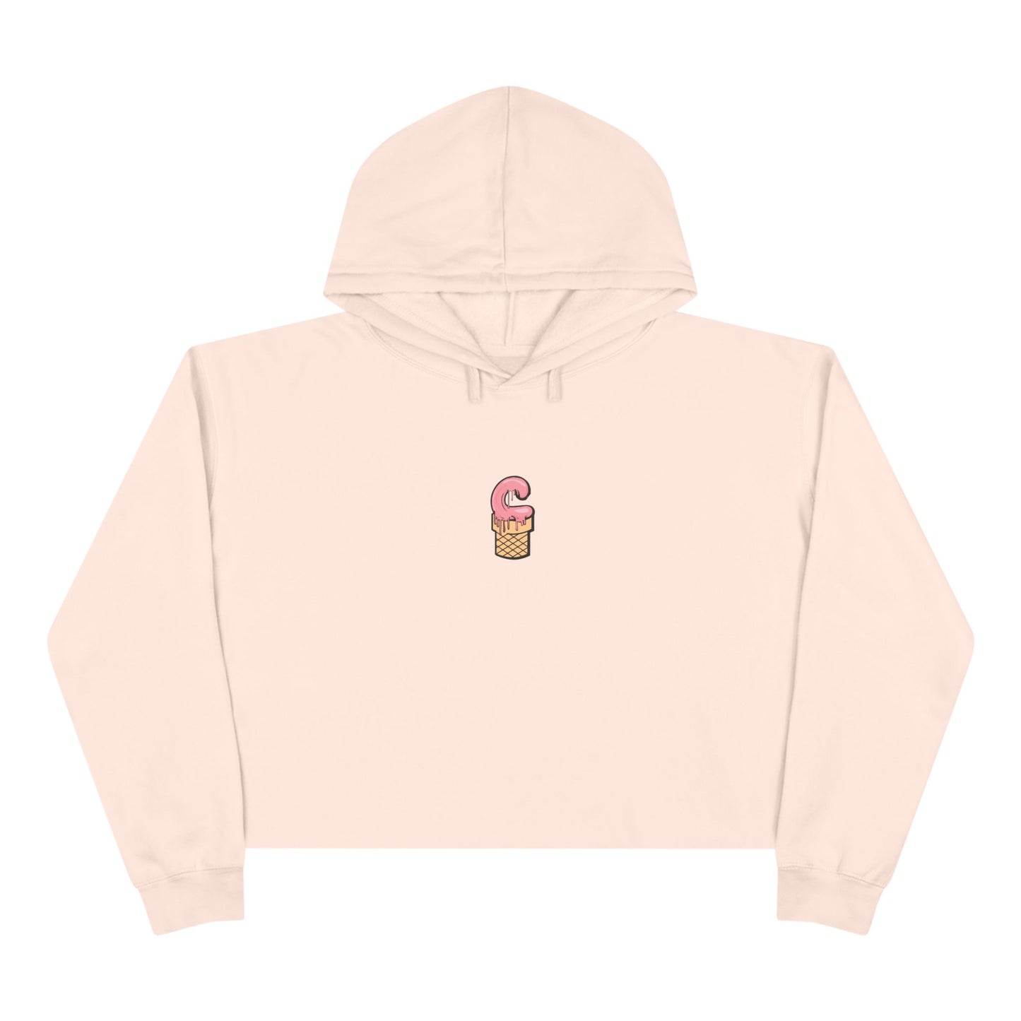 La Grunge Crop Hoodie