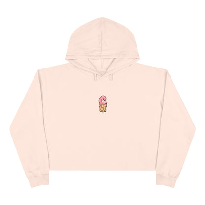 La Grunge Crop Hoodie