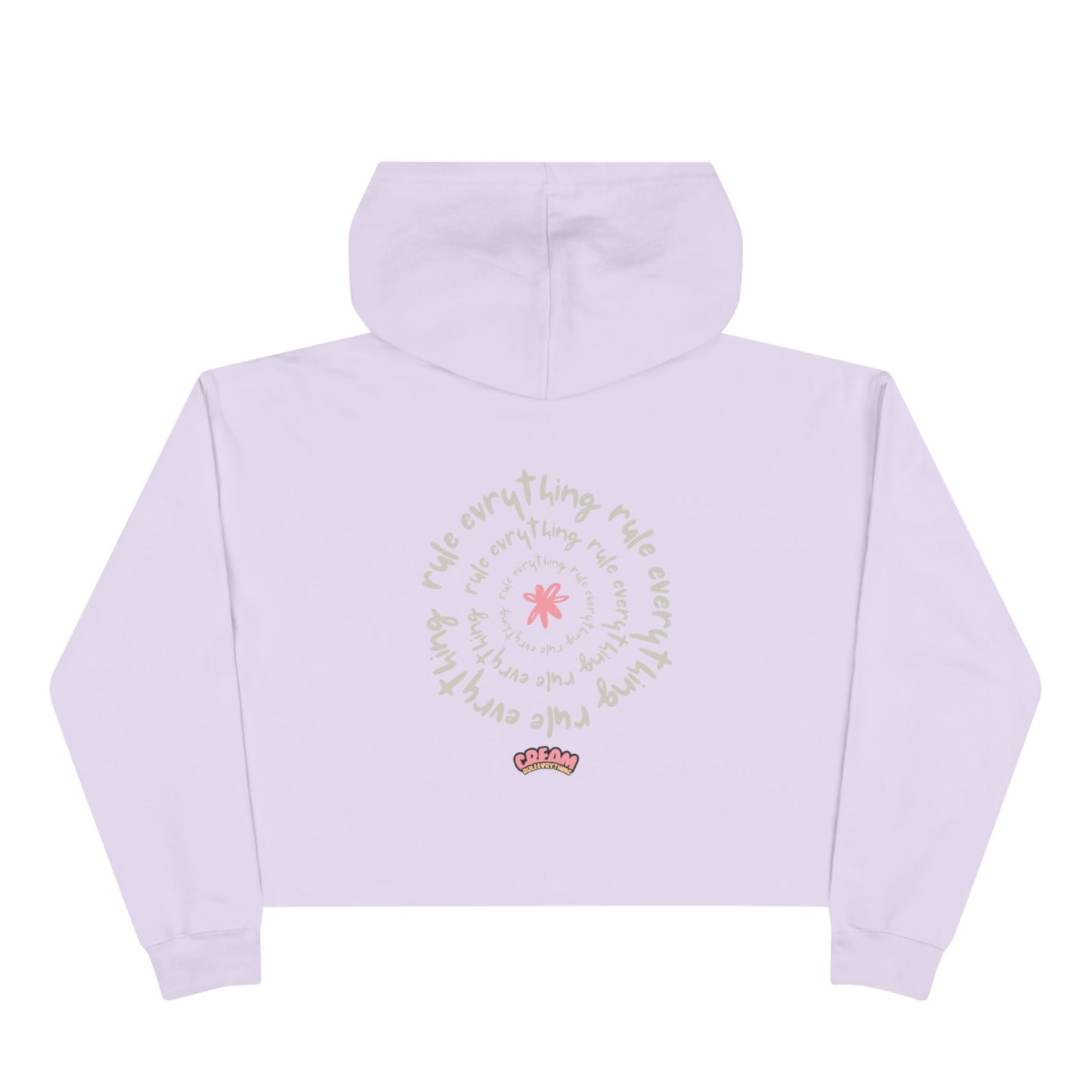 La Grunge Crop Hoodie