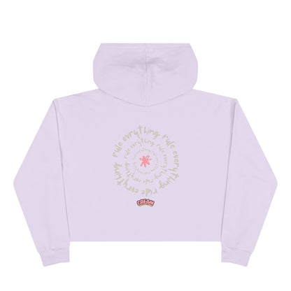 La Grunge Crop Hoodie