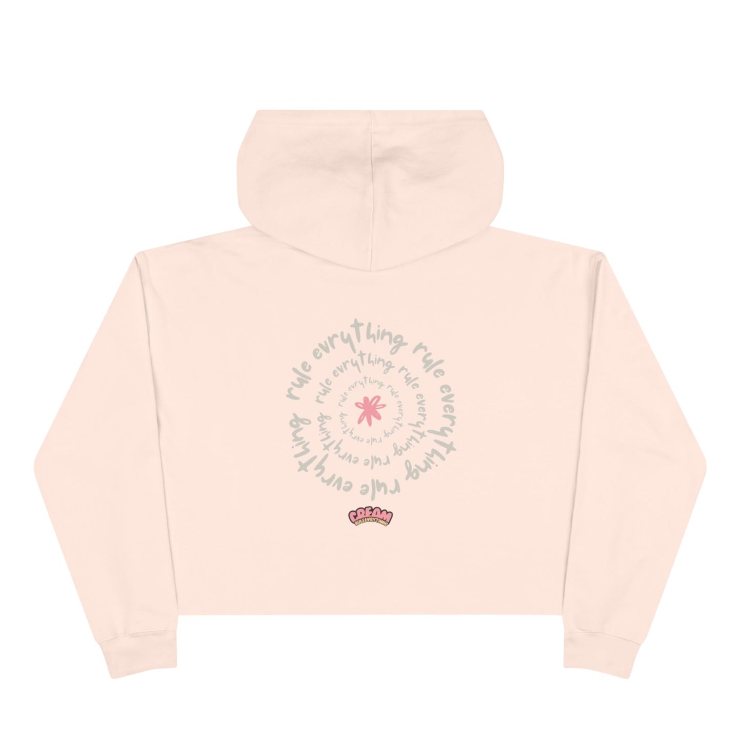 La Grunge Crop Hoodie