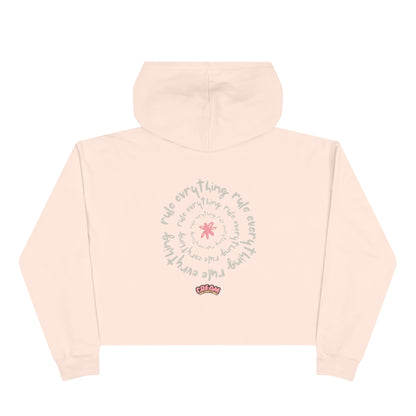 La Grunge Crop Hoodie