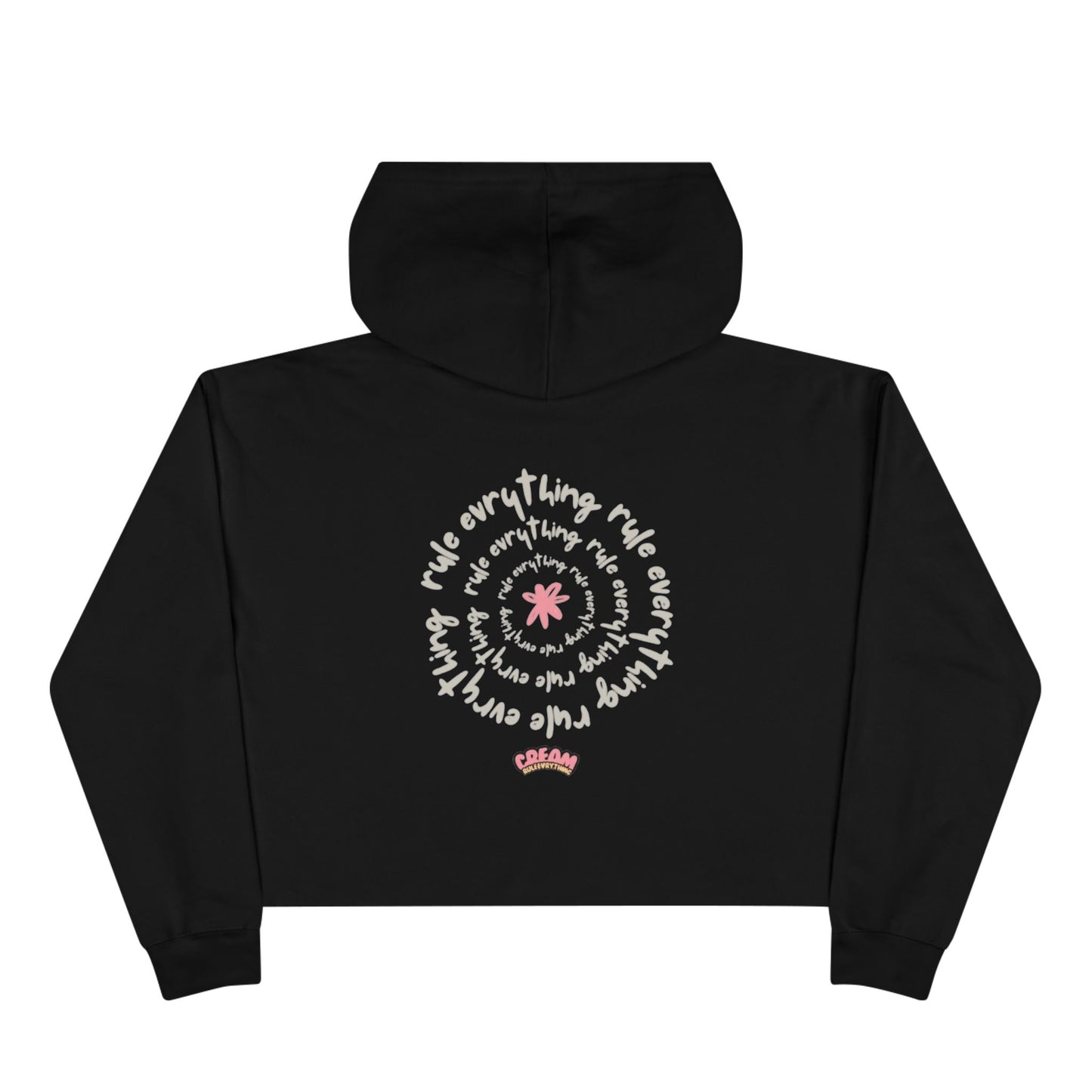 La Grunge Crop Hoodie