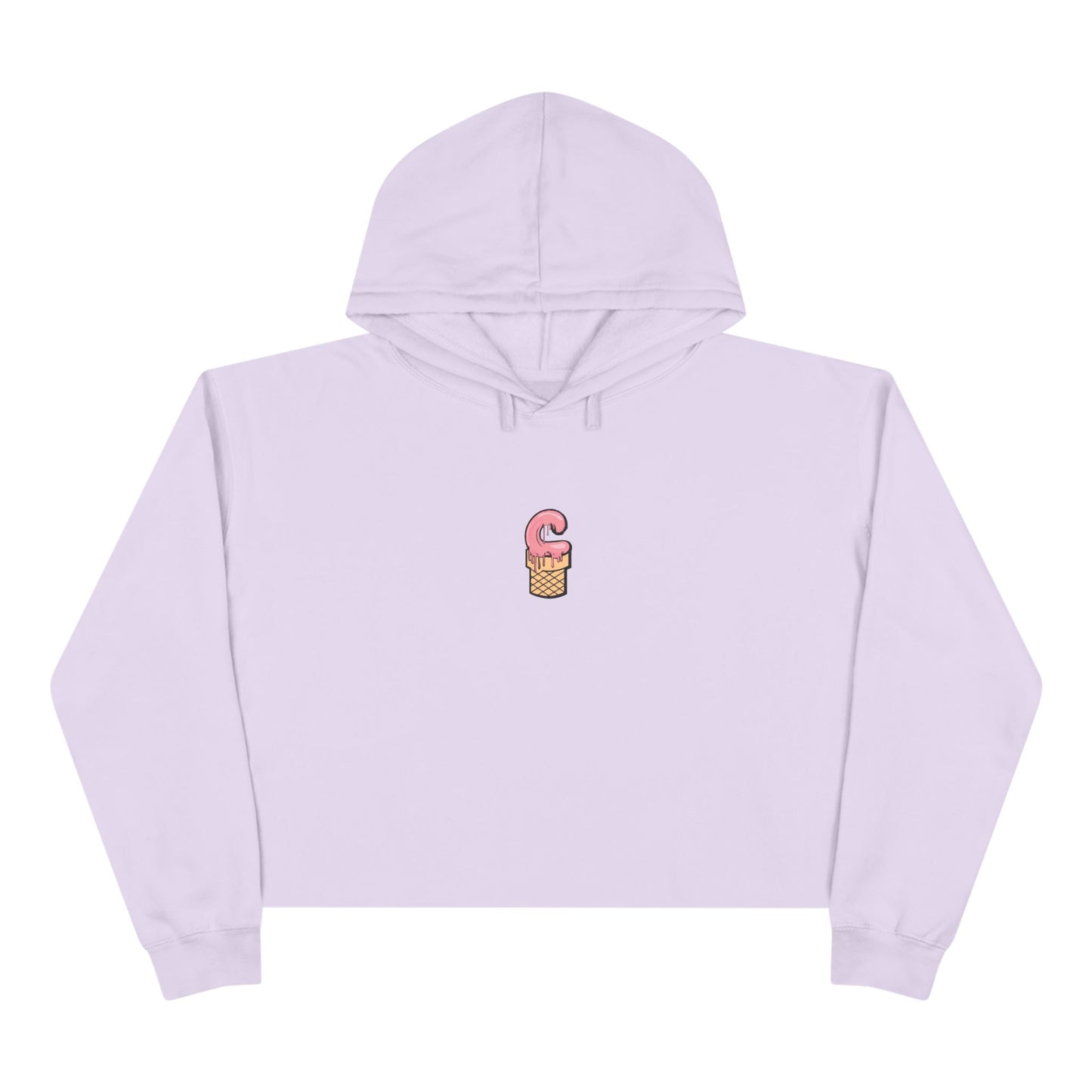 La Grunge Crop Hoodie