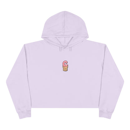 La Grunge Crop Hoodie