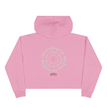 La Grunge Crop Hoodie